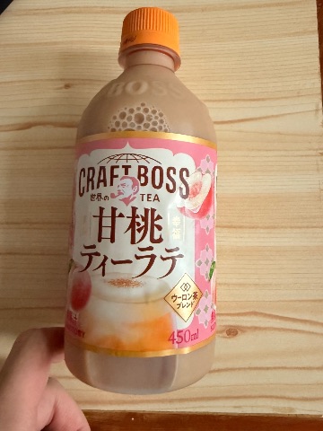 CRAFT BOSS 甘桃ティーラテ（世界之茶甘桃奶茶）